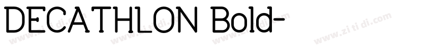 DECATHLON Bold字体转换